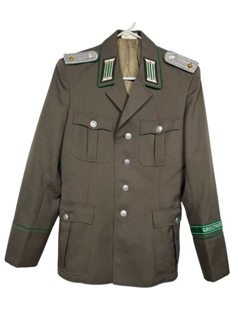 East German Border Guards Enlisted Grenztruppen Tunic Jacket Uniform Size 44